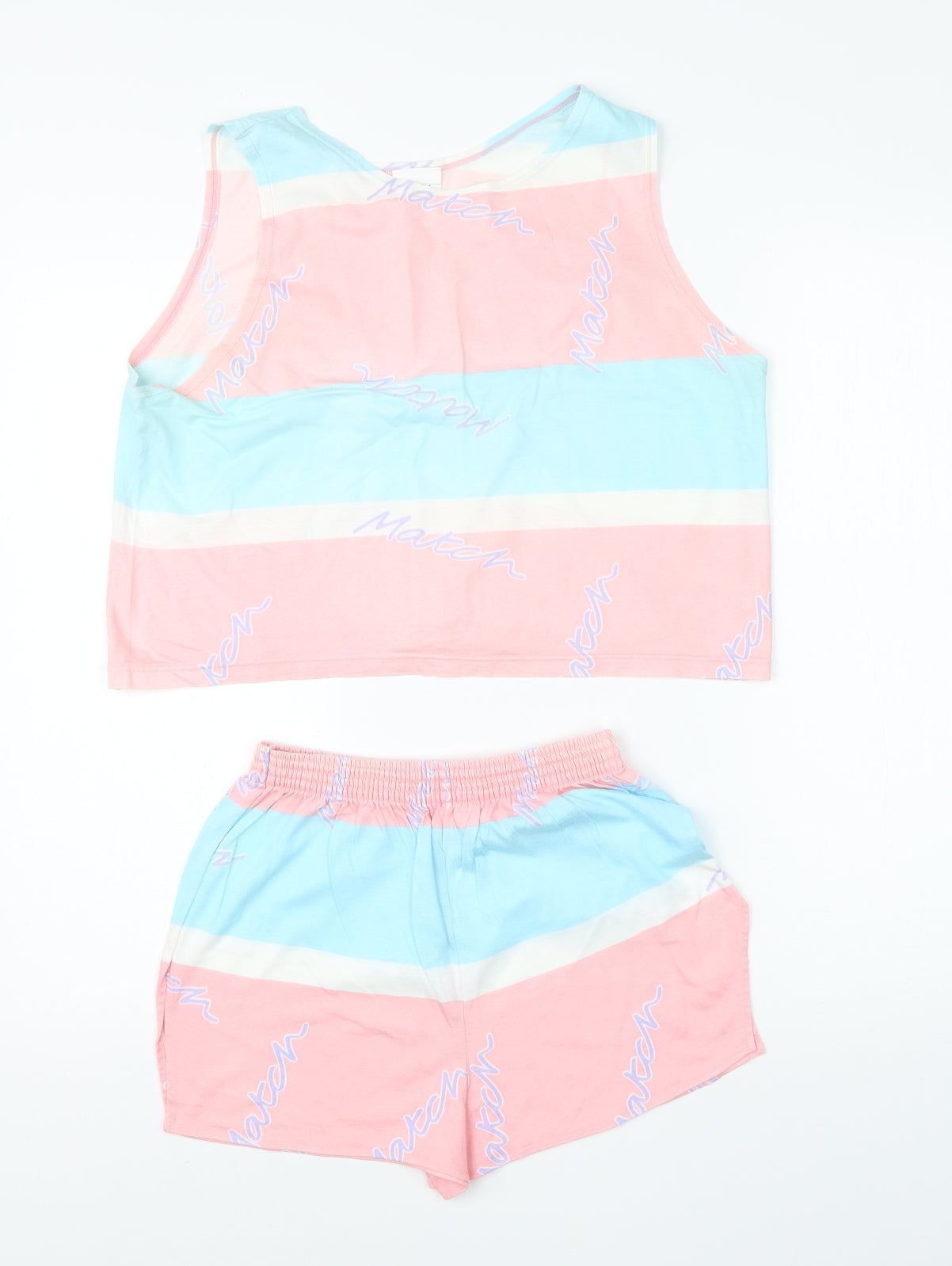 MATCH Girls Pink  Modal Shorts Outfit/Set Size 10-11 Years   - tank shorts set