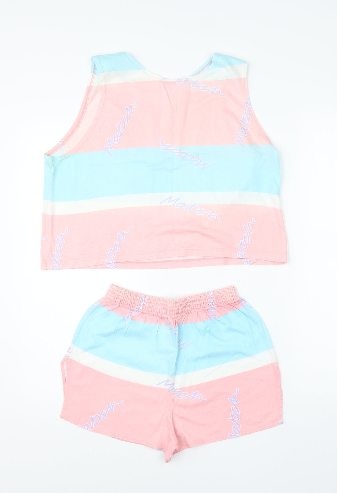 MATCH Girls Pink  Modal Shorts Outfit/Set Size 10-11 Years   - tank shorts set