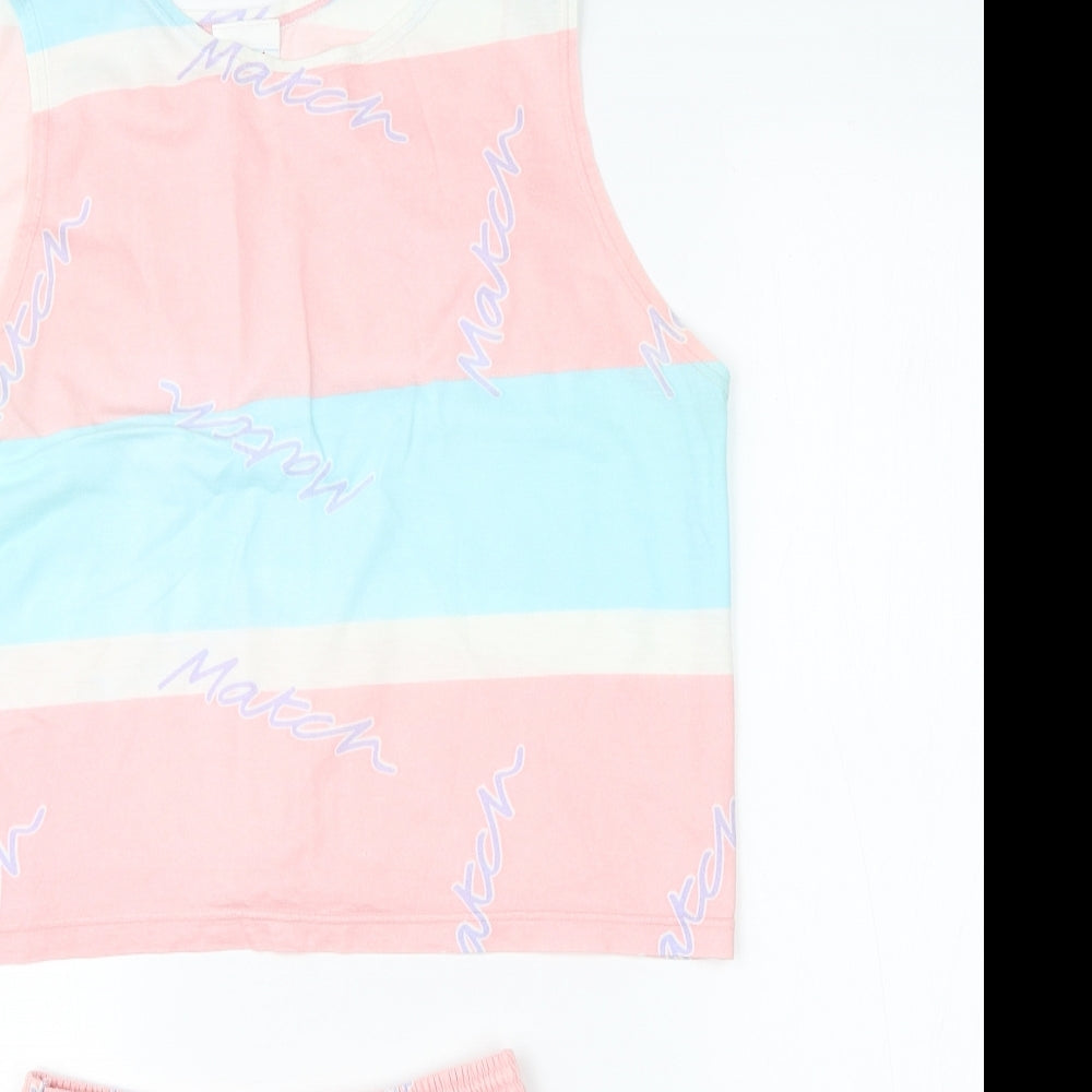MATCH Girls Pink  Modal Shorts Outfit/Set Size 10-11 Years   - tank shorts set