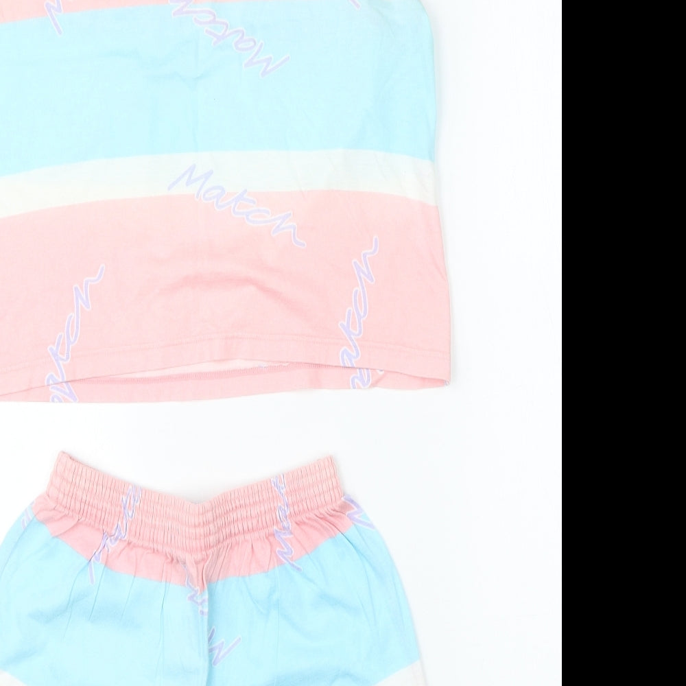 MATCH Girls Pink  Modal Shorts Outfit/Set Size 10-11 Years   - tank shorts set