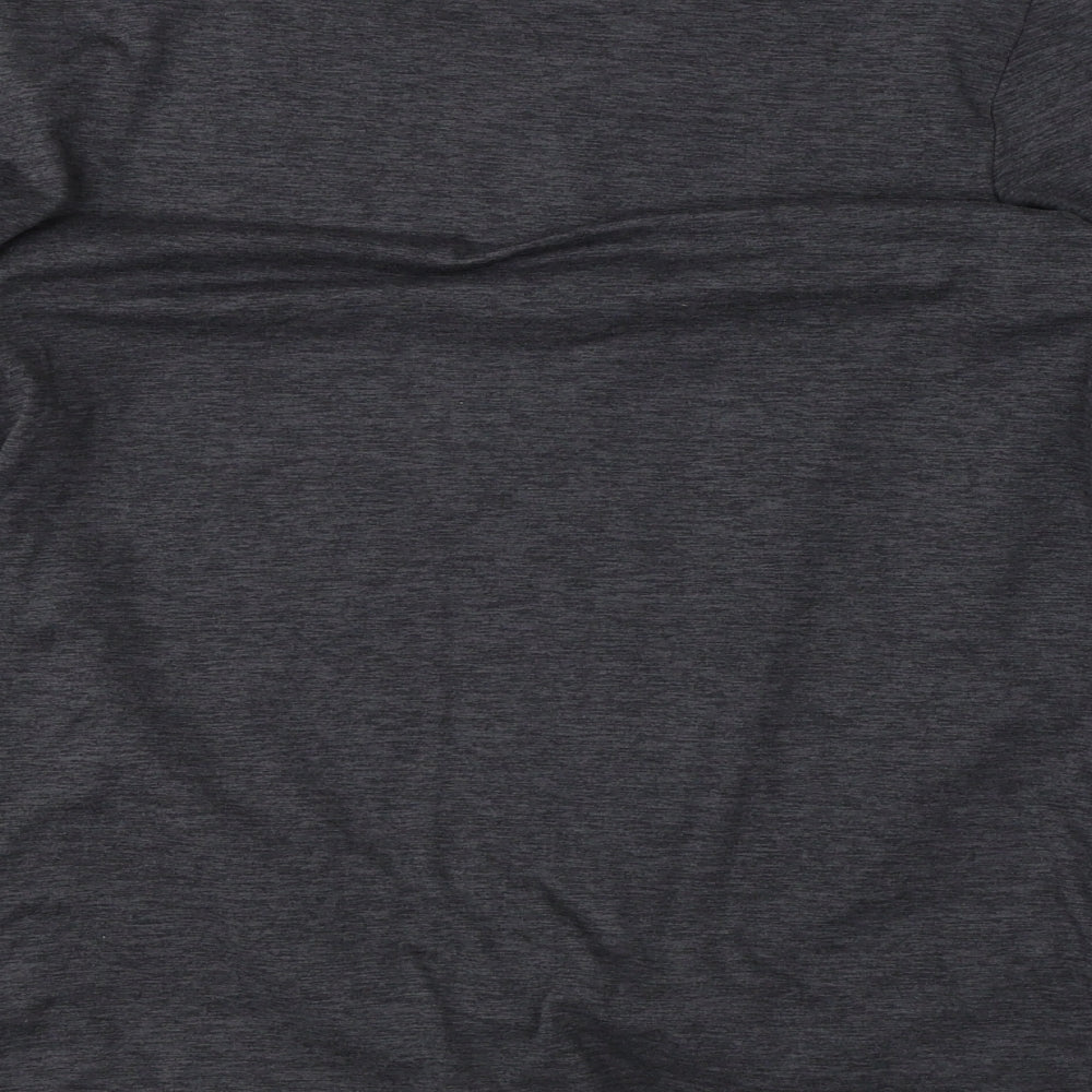 Active Womens Grey  Polyester Basic T-Shirt Size 10 Round Neck