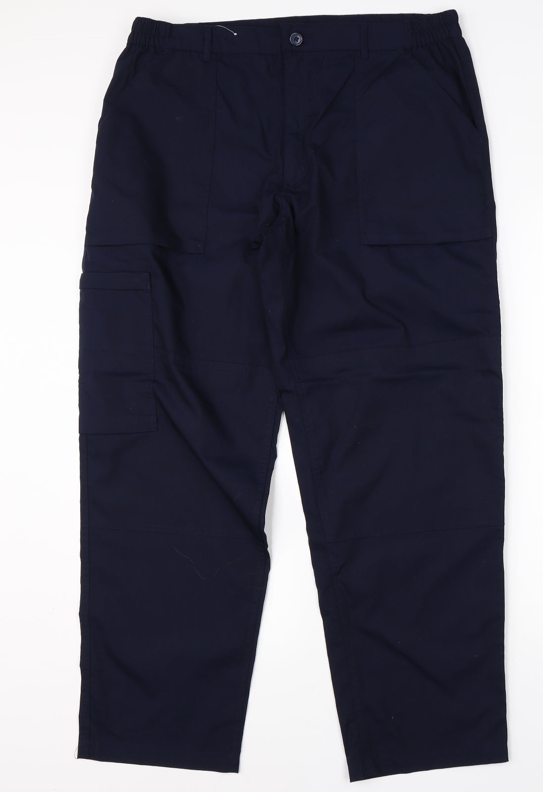 Regatta Mens Blue  Polyester Cargo Trousers Size 36 L30 in Regular