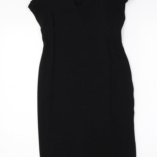 Oakridge Womens Black  Polyester A-Line  Size 8  Round Neck