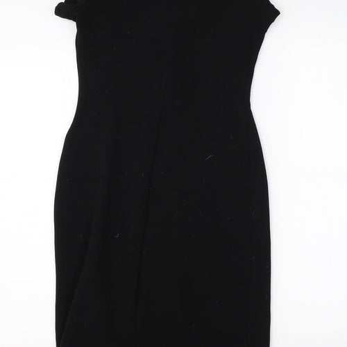Oakridge Womens Black  Polyester A-Line  Size 8  Round Neck