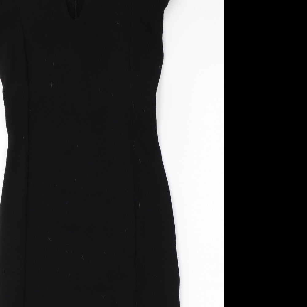 Oakridge Womens Black  Polyester A-Line  Size 8  Round Neck