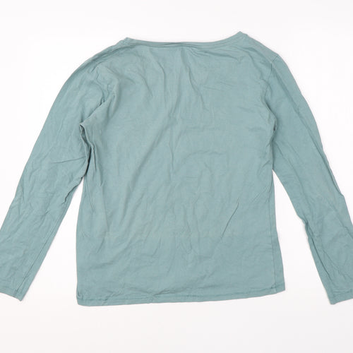 Real Bassics Womens Green  Cotton  Pyjama Top Size M