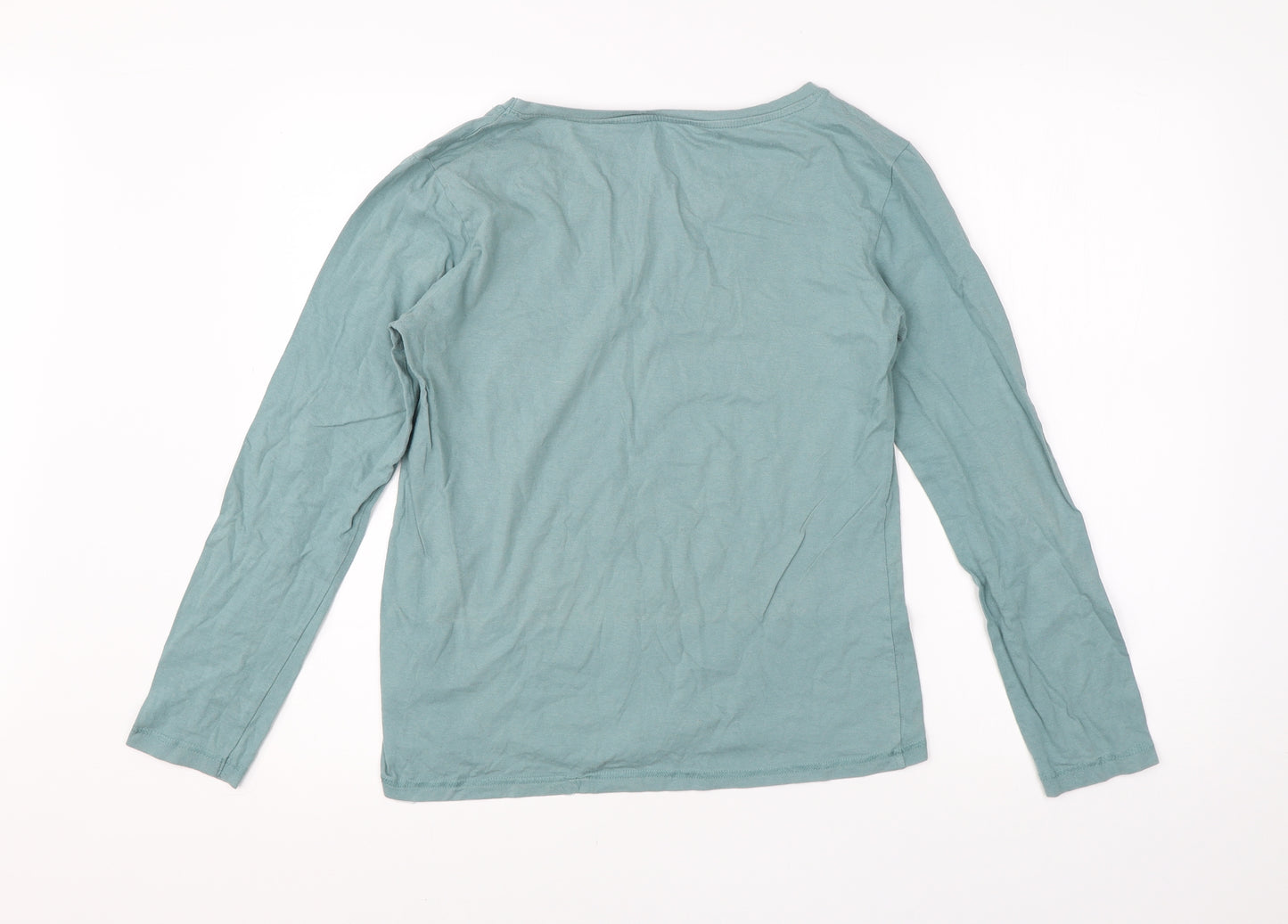 Real Bassics Womens Green  Cotton  Pyjama Top Size M