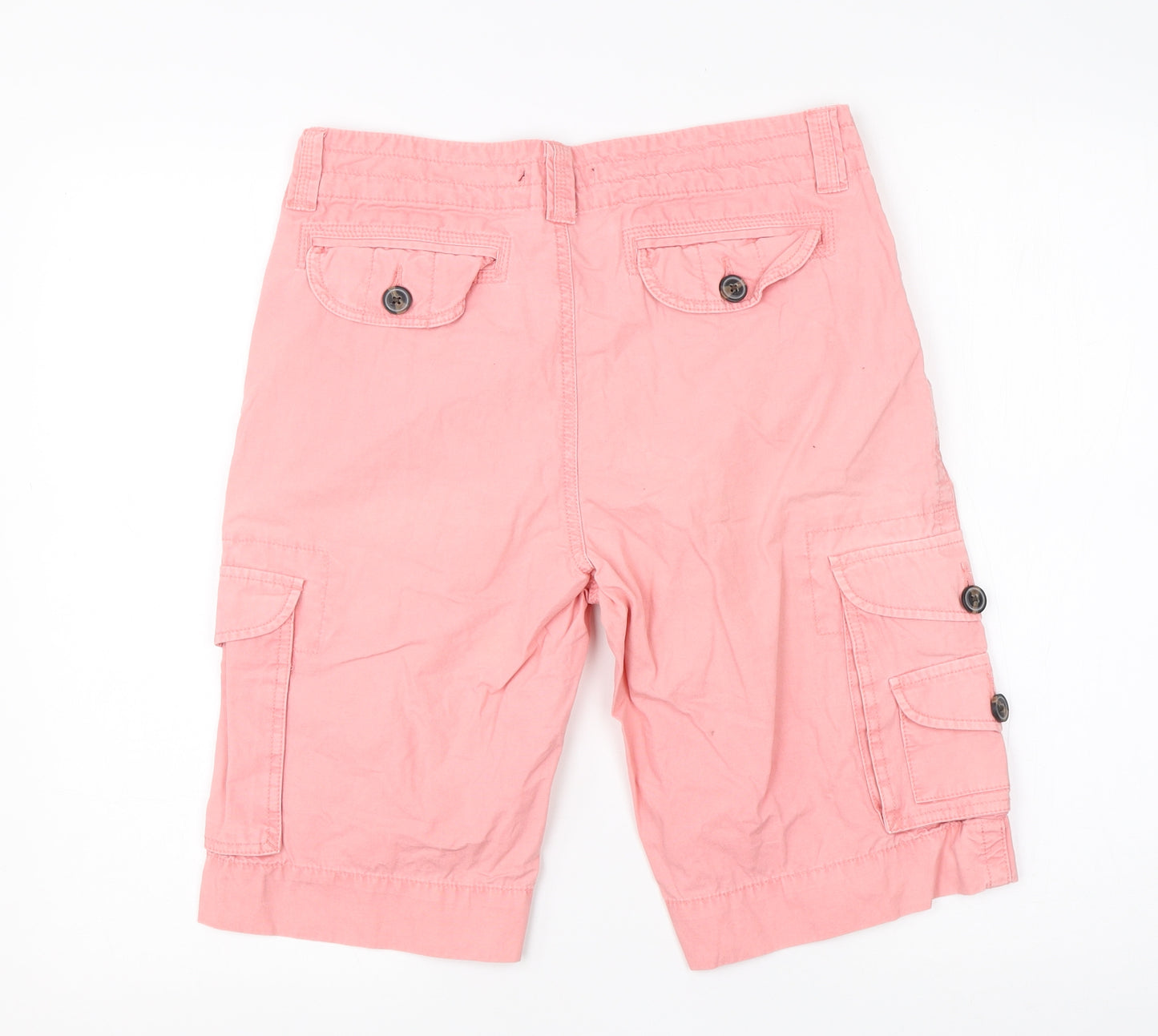 Cedar Wood State Mens Pink  Cotton Cargo Shorts Size 30 L10 in Regular