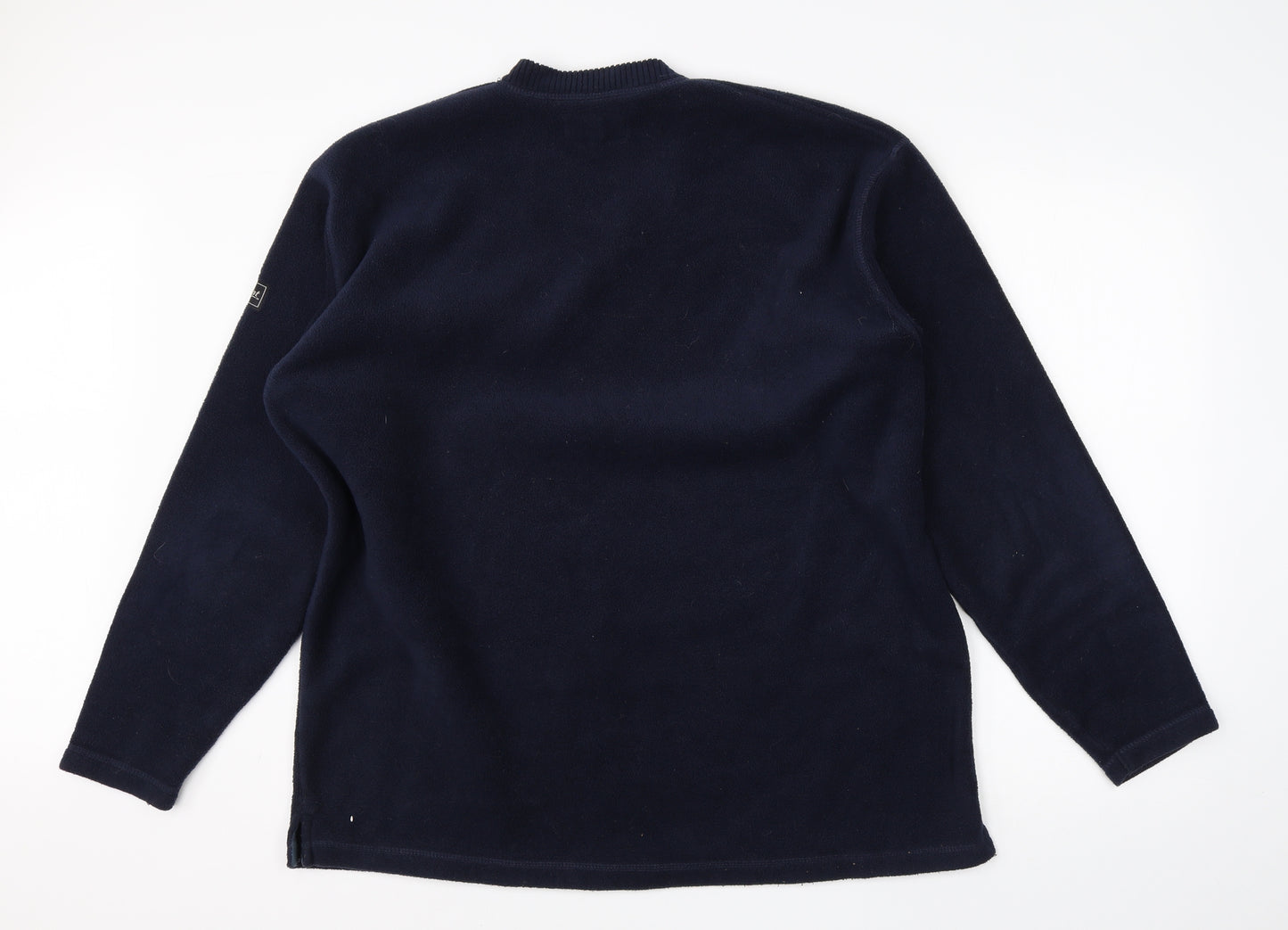 Highpoint Mens Blue V-Neck  Polyester Pullover Jumper Size L