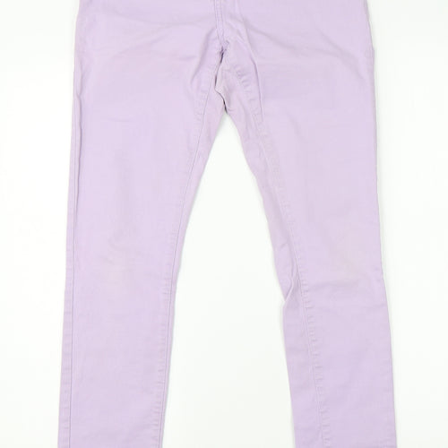Denim Co Womens Purple  Cotton Skinny Jeans Size 12 L30 in Regular