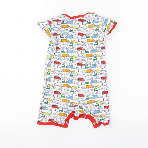 Mini Club Boys White  Cotton Babygrow One-Piece Size 9-12 Months