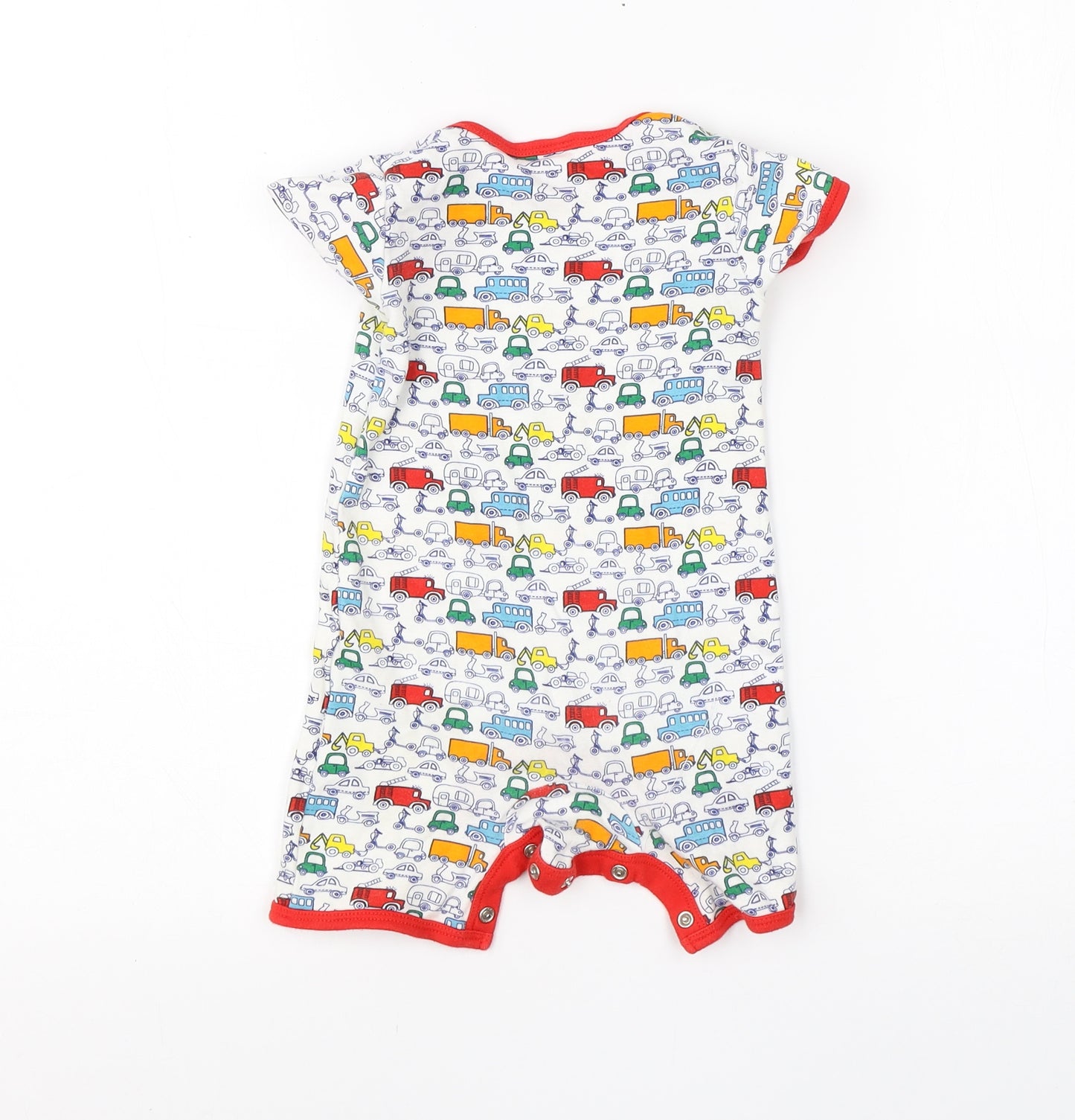 Mini Club Boys White  Cotton Babygrow One-Piece Size 9-12 Months