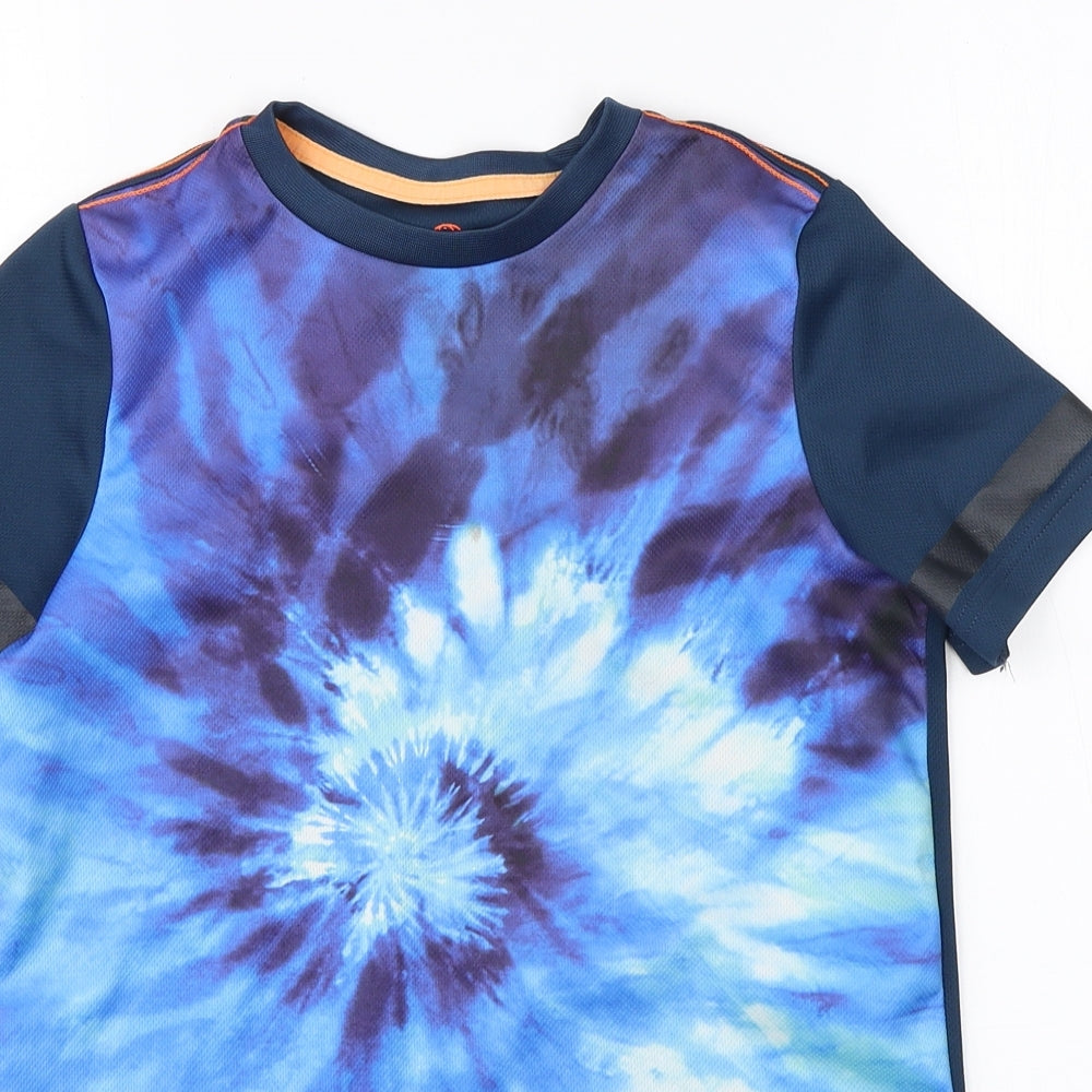 F&F Boys Multicoloured  Polyester Basic T-Shirt Size 9-10 Years Round Neck