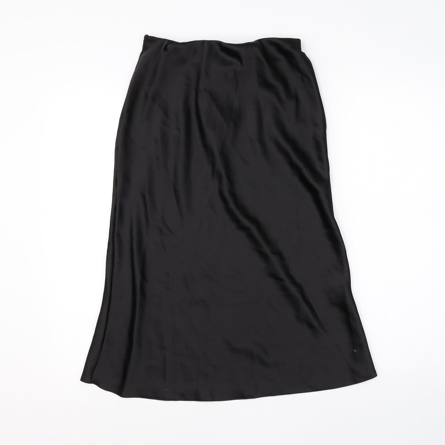Miss Selfridge Womens Black  Polyester Flare Skirt Size 10