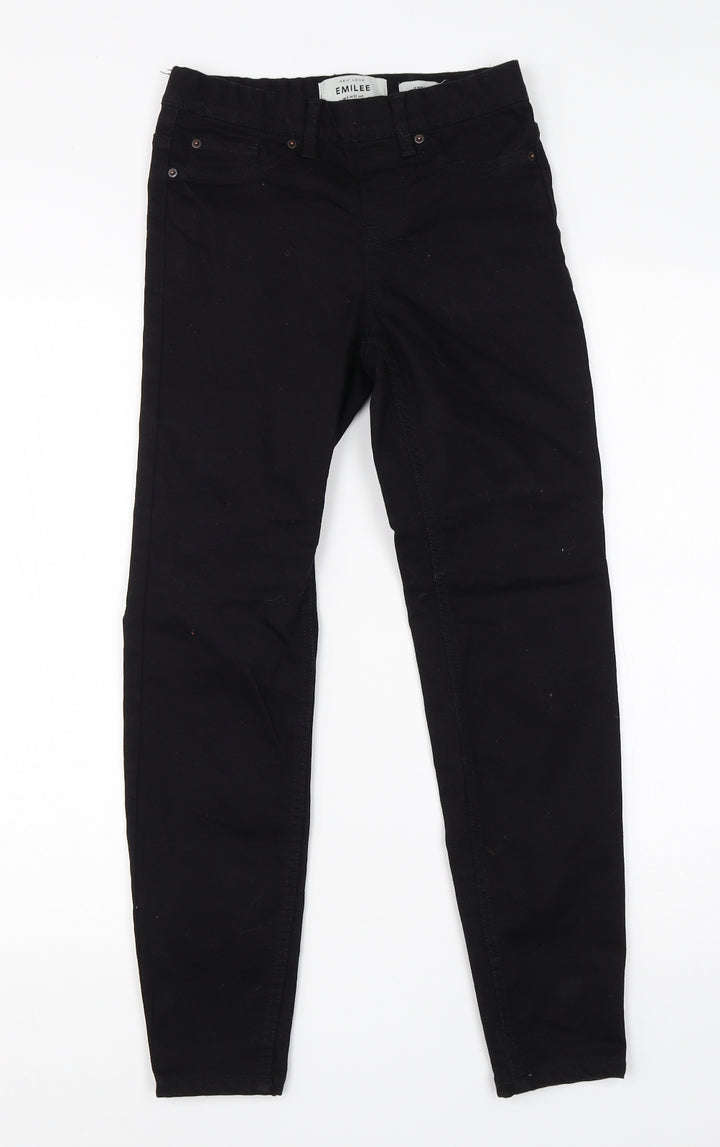 New Look Womens Black  Cotton Jegging Jeans Size 4 L24 in Regular