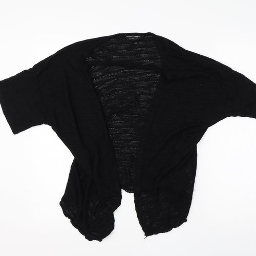 Dorothy Perkins Womens Black Round Neck  Cotton Cardigan Jumper Size M
