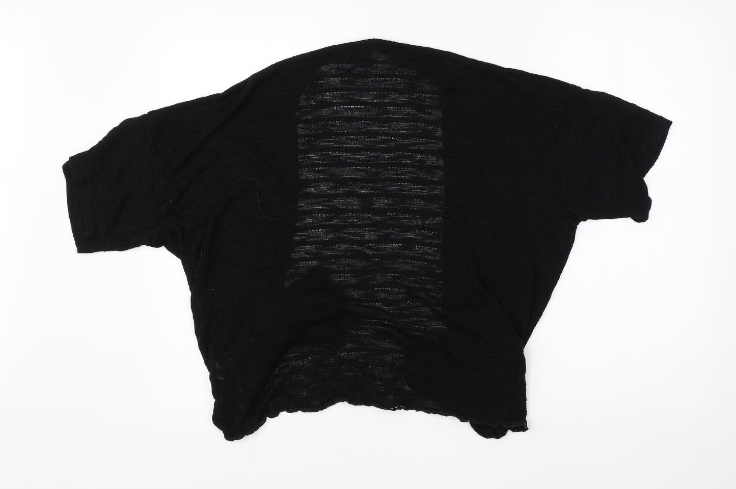 Dorothy Perkins Womens Black Round Neck  Cotton Cardigan Jumper Size M