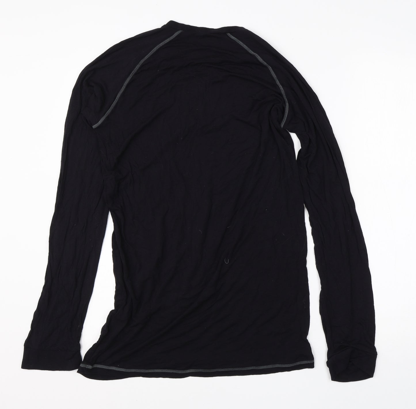 Dickies Mens Black  Bamboo Basic T-Shirt Size XL Round Neck  - thermals