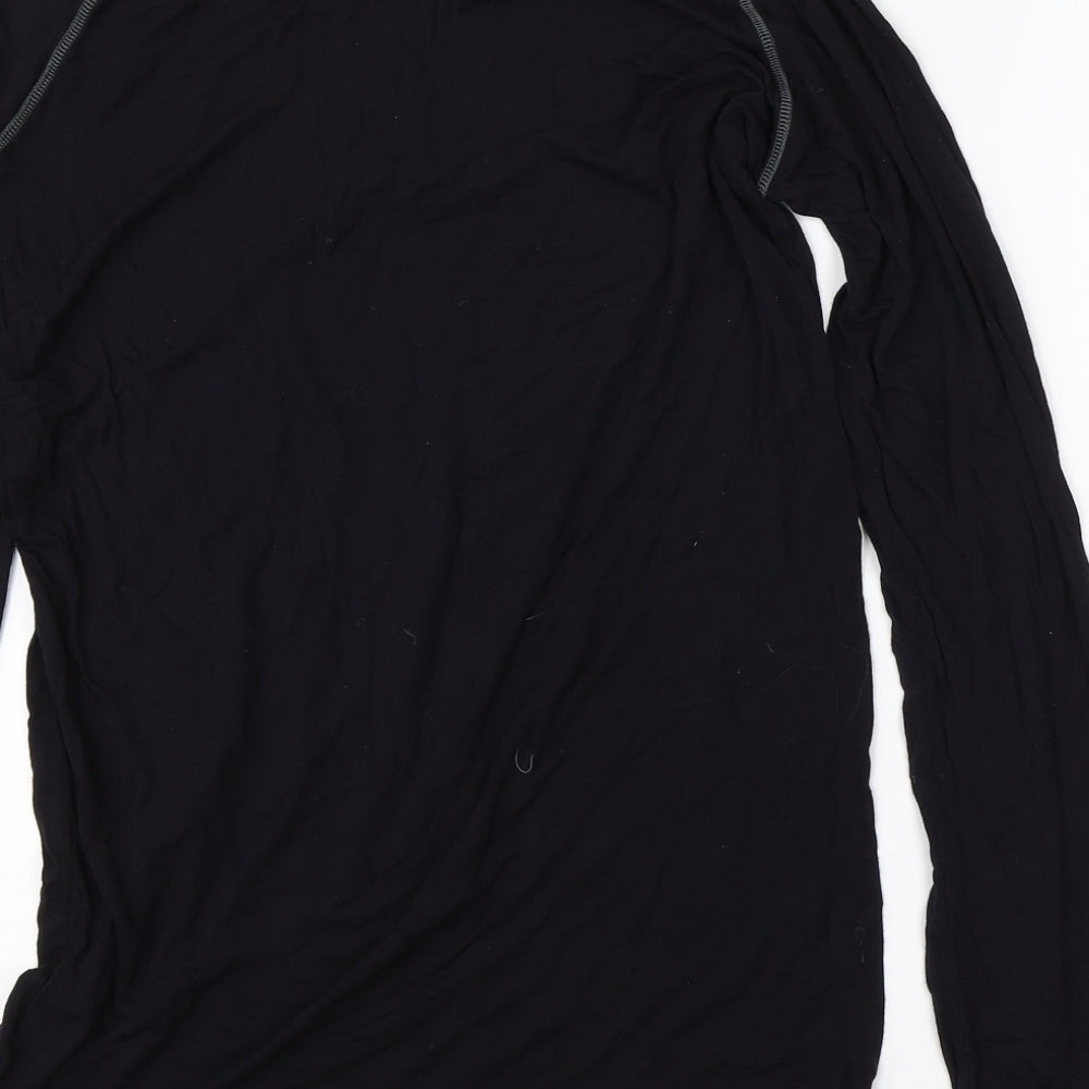 Dickies Mens Black  Bamboo Basic T-Shirt Size XL Round Neck  - thermals