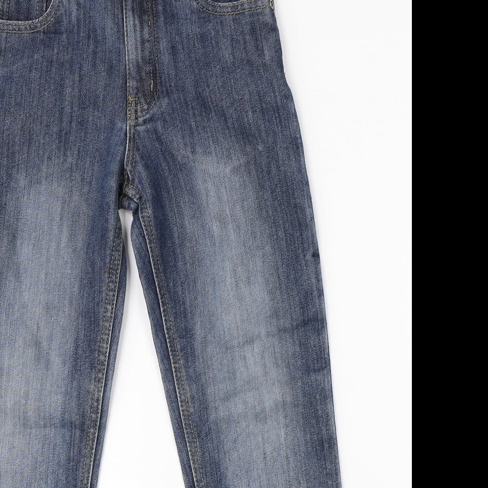 Preworn Boys Blue  Cotton Straight Jeans Size 7-8 Years  Regular