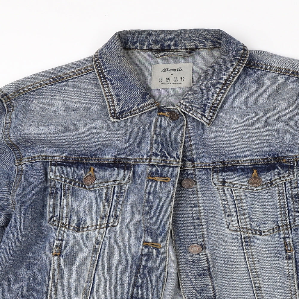 Denim Co Womens Blue   Jacket  Size 18