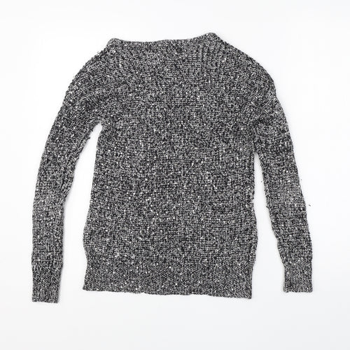 Atmoshpere Womens Grey Round Neck  Polyester Pullover Jumper Size 10