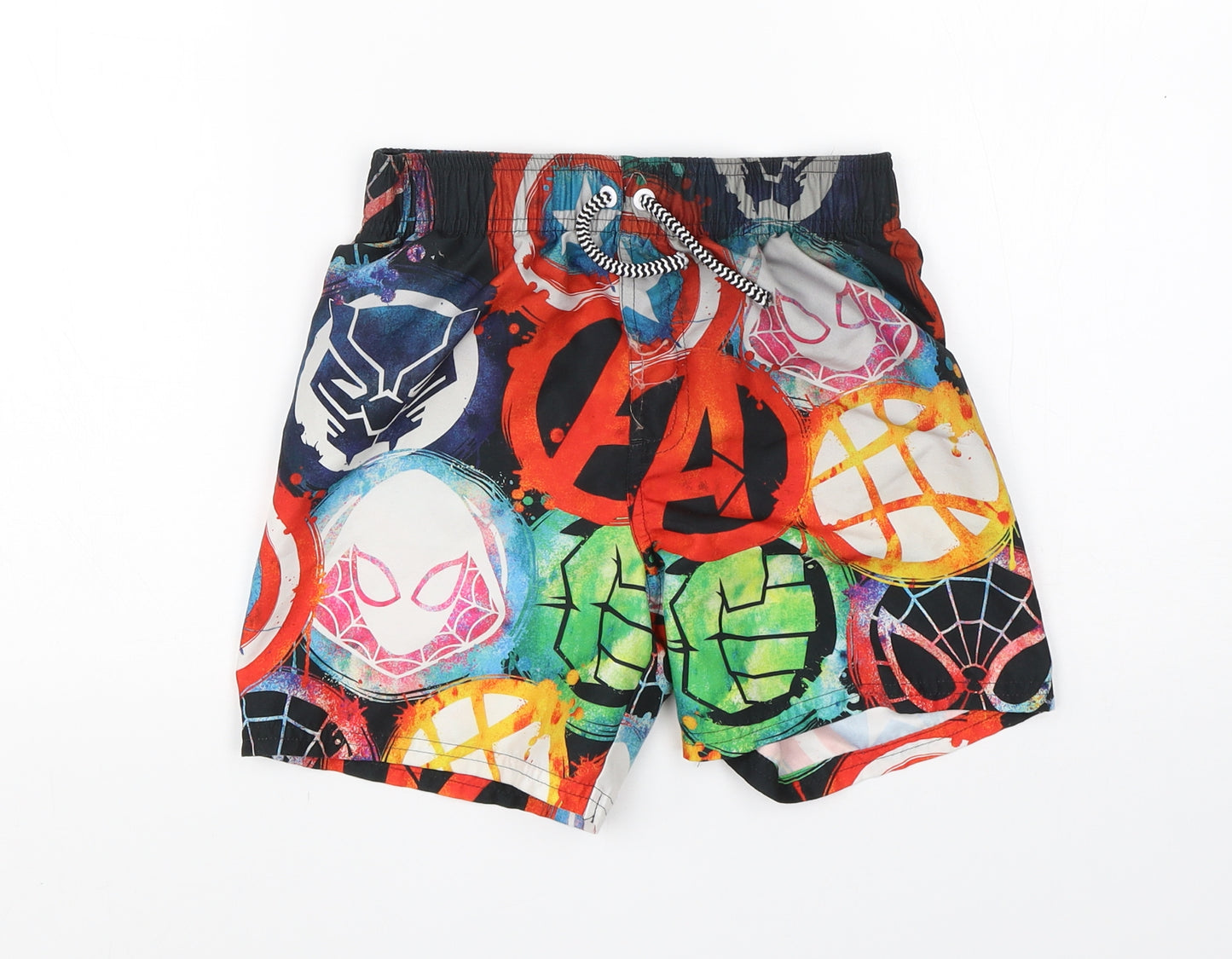 George Boys Multicoloured  Polyester Utility Shorts Size 7-8 Years  Regular  - marvel swim trunks