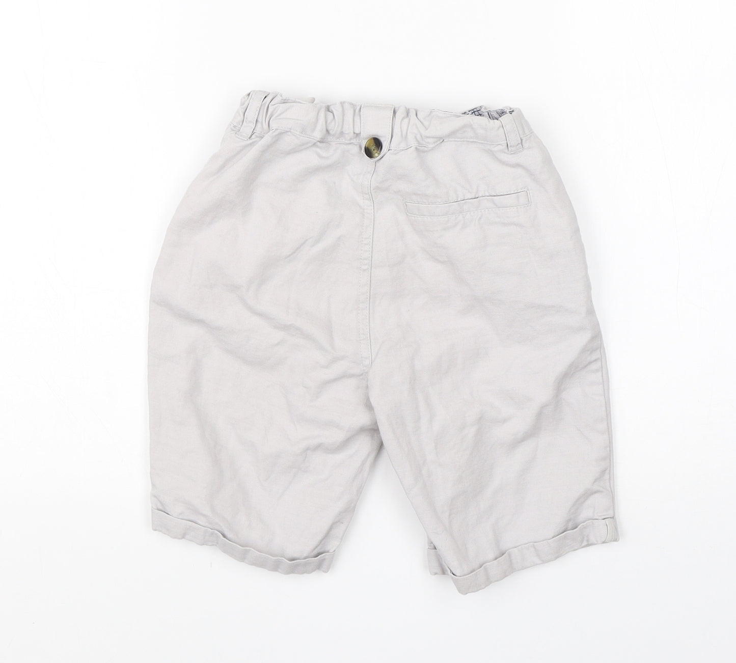 River Island Boys Grey  Cotton Utility Shorts Size 7-8 Years  Regular