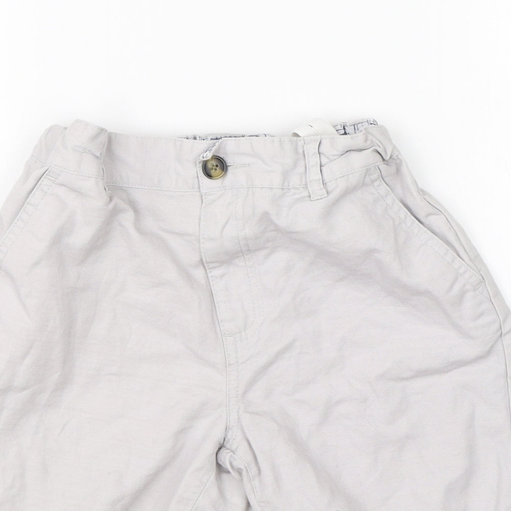 River Island Boys Grey  Cotton Utility Shorts Size 7-8 Years  Regular