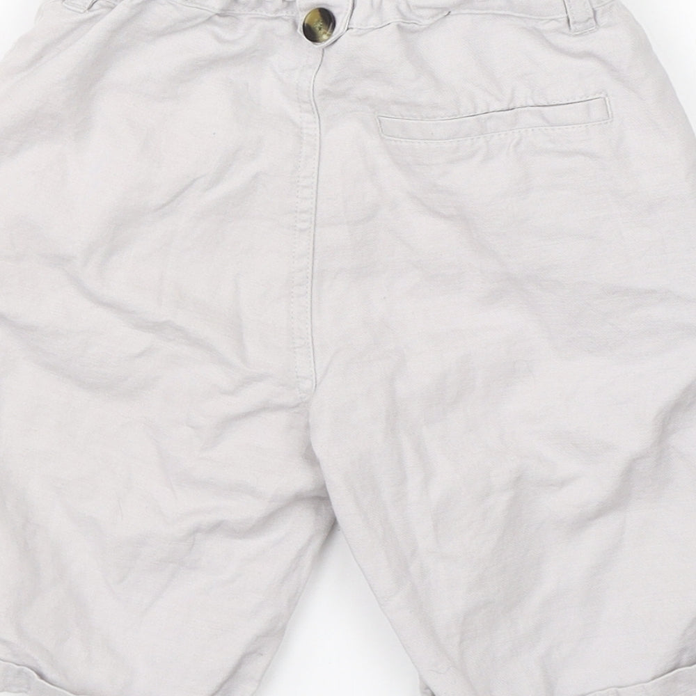 River Island Boys Grey  Cotton Utility Shorts Size 7-8 Years  Regular