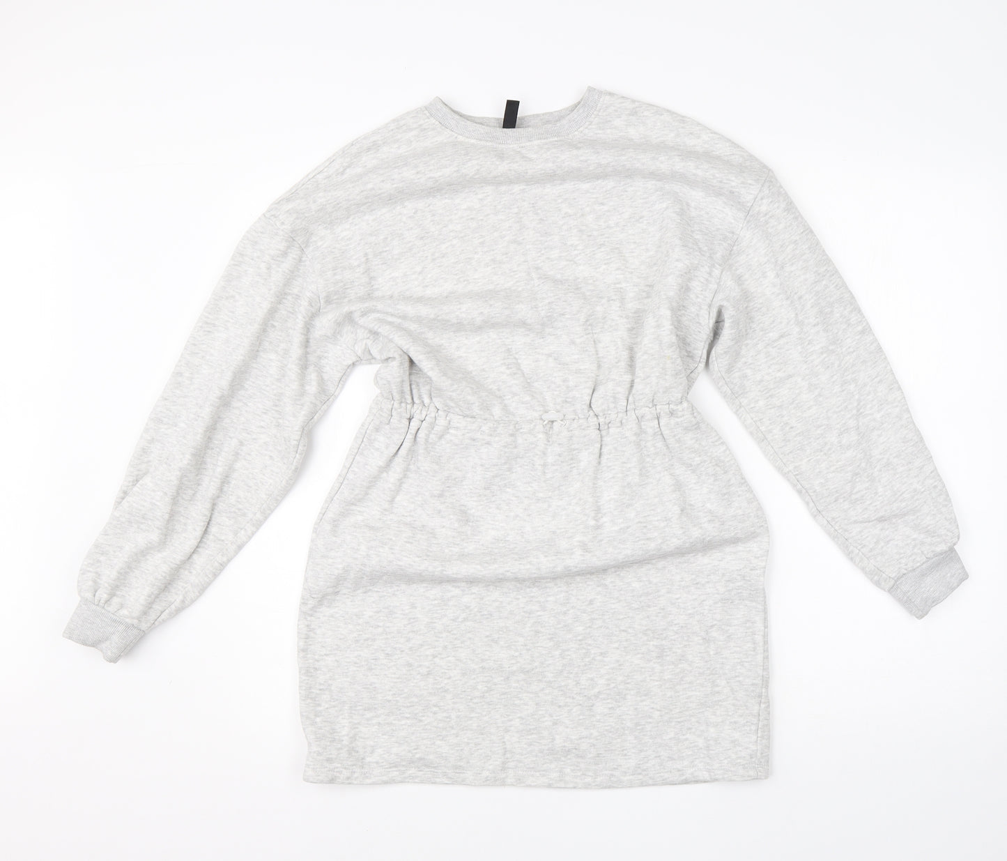 Divided Womens Grey  Cotton Jumper Dress  Size XS  Round Neck