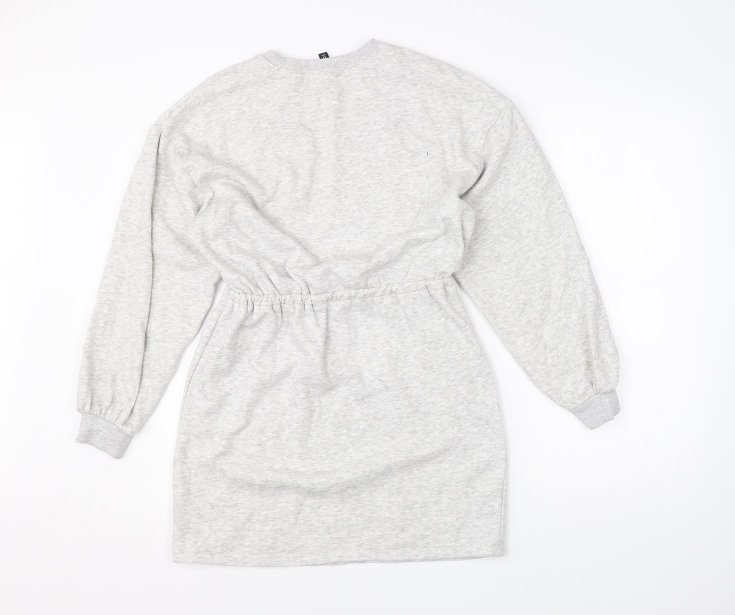 Divided Womens Grey  Cotton Jumper Dress  Size XS  Round Neck