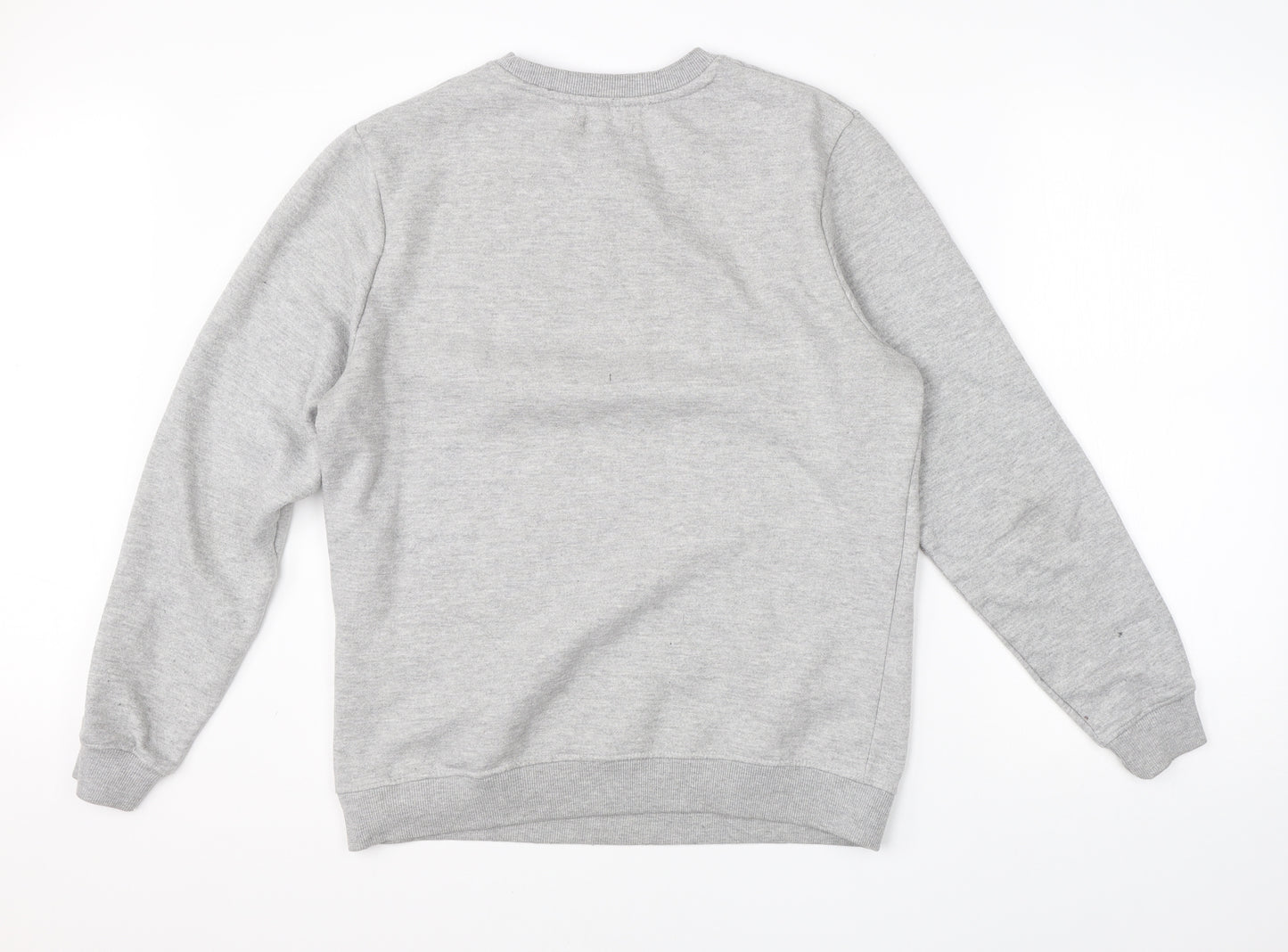 Boohoo Mens Grey  Cotton Pullover Sweatshirt Size M