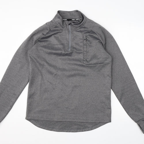 Preworn Womens Grey High Neck  Polyester Pullover Jumper Size XL