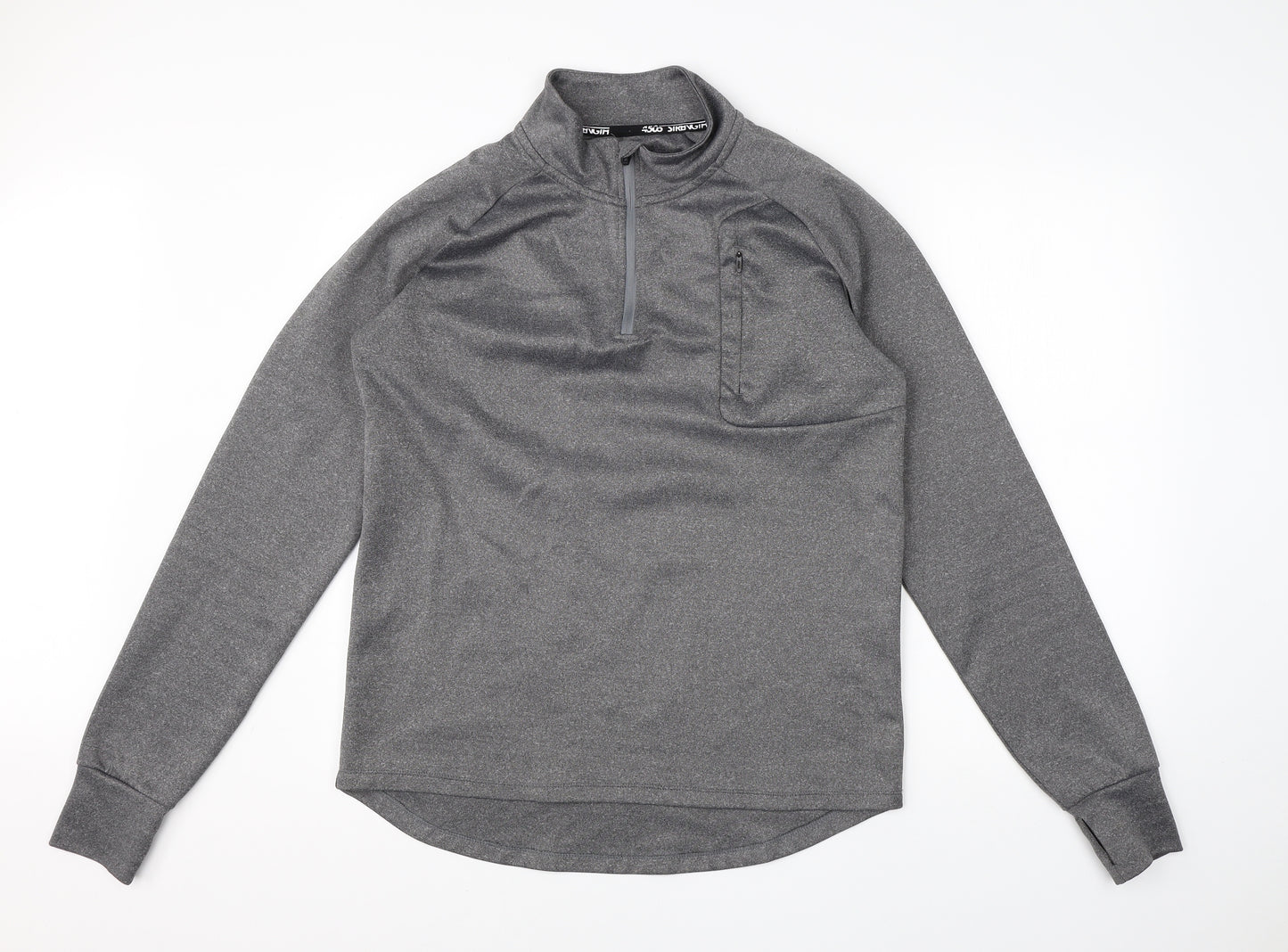 Preworn Womens Grey High Neck  Polyester Pullover Jumper Size XL