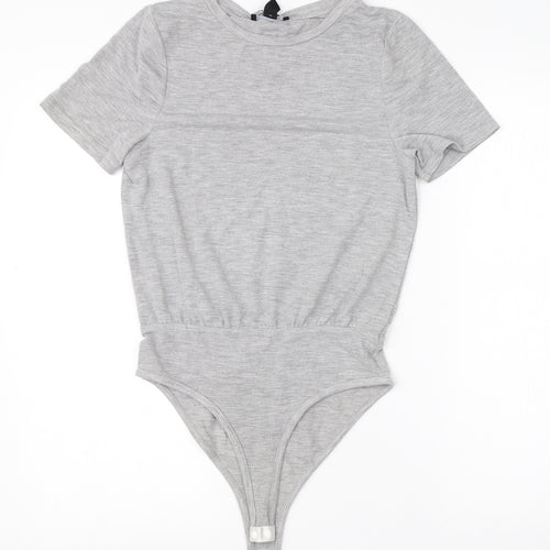 New Look Womens Grey  Cotton Romper One-Piece Size 8