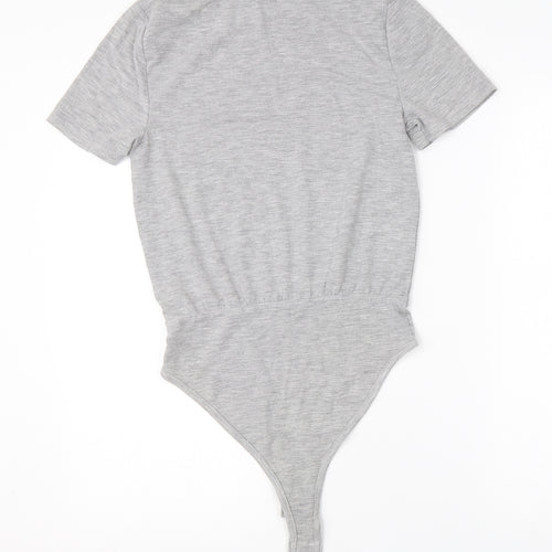 New Look Womens Grey  Cotton Romper One-Piece Size 8