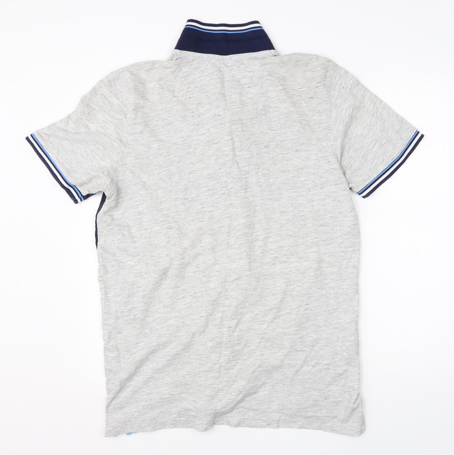JACK & JONES Mens Grey  Cotton  Polo Size XL Collared