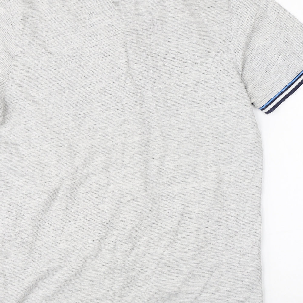 JACK & JONES Mens Grey  Cotton  Polo Size XL Collared