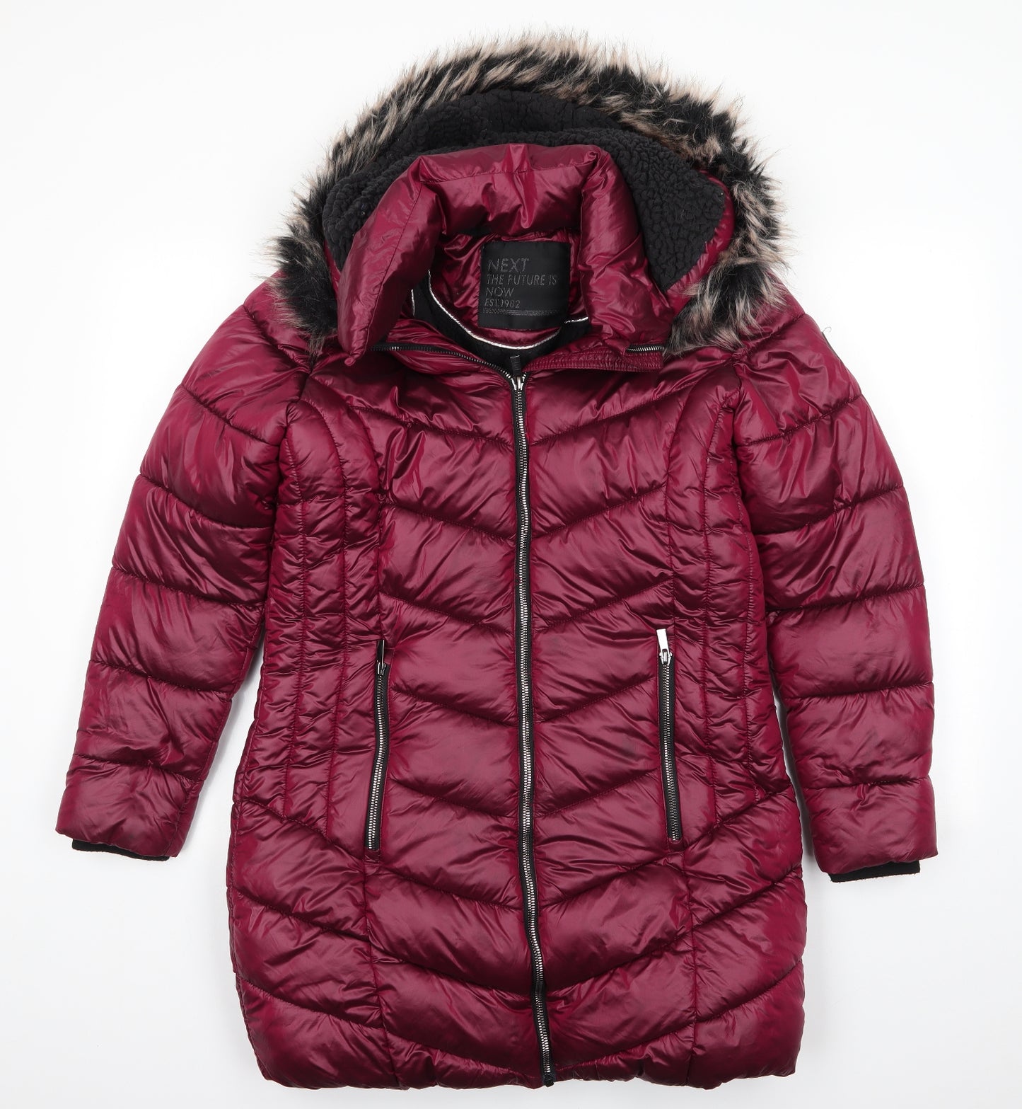 NEXT Girls Red   Parka Coat Size 13 Years