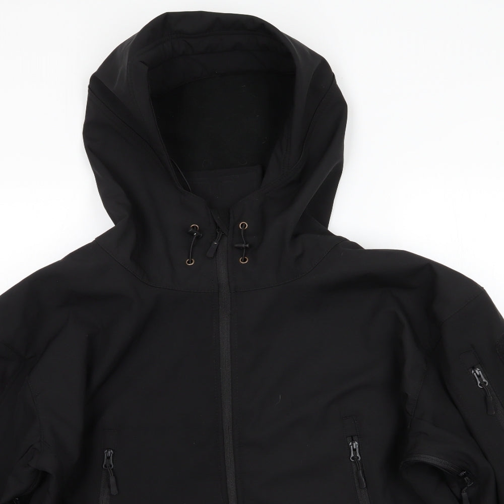 Mens Mens Black   Anorak Coat Size 3XL