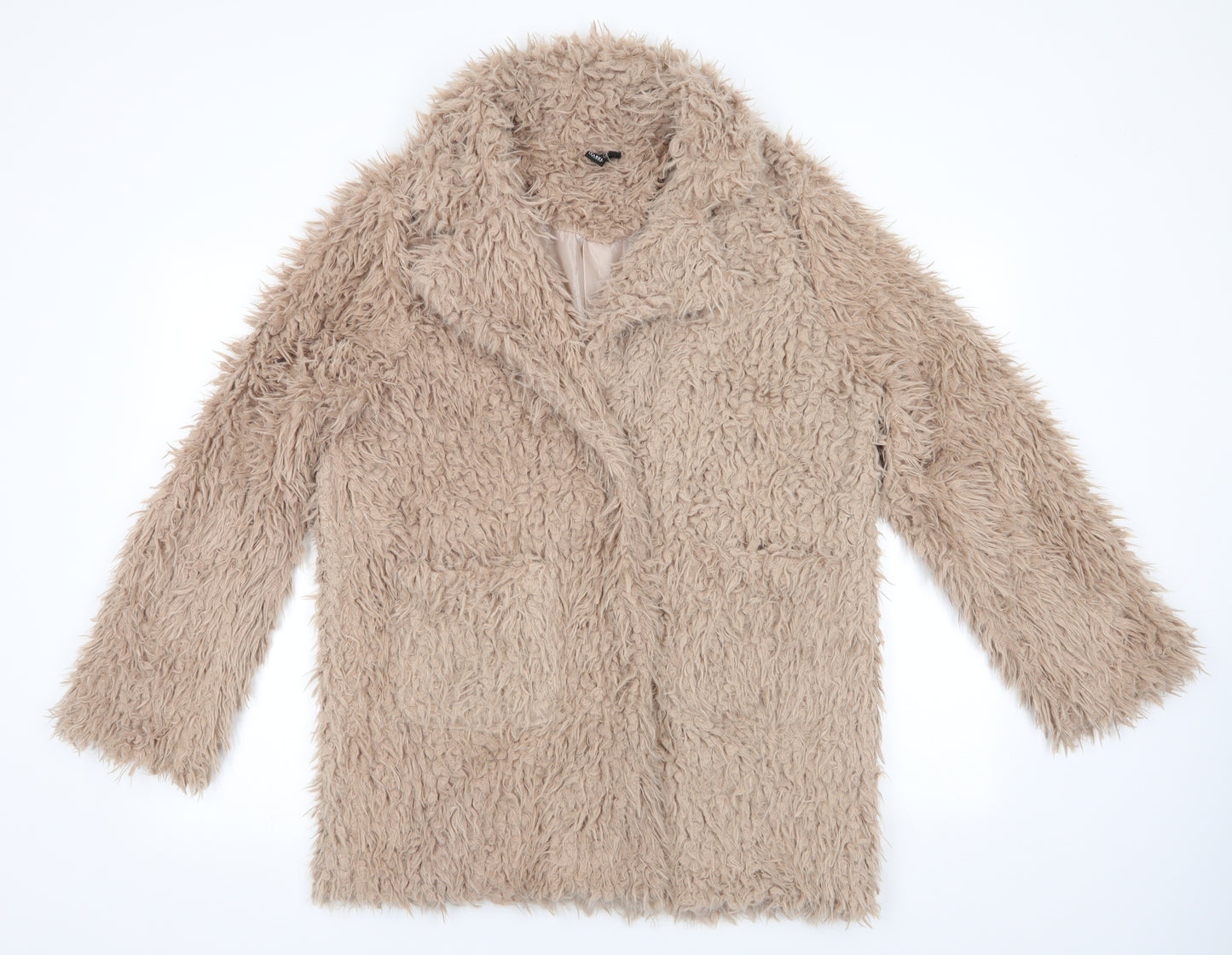 Izabel Womens Beige   Overcoat Coat Size M   - Very Fluffy Camel Colour