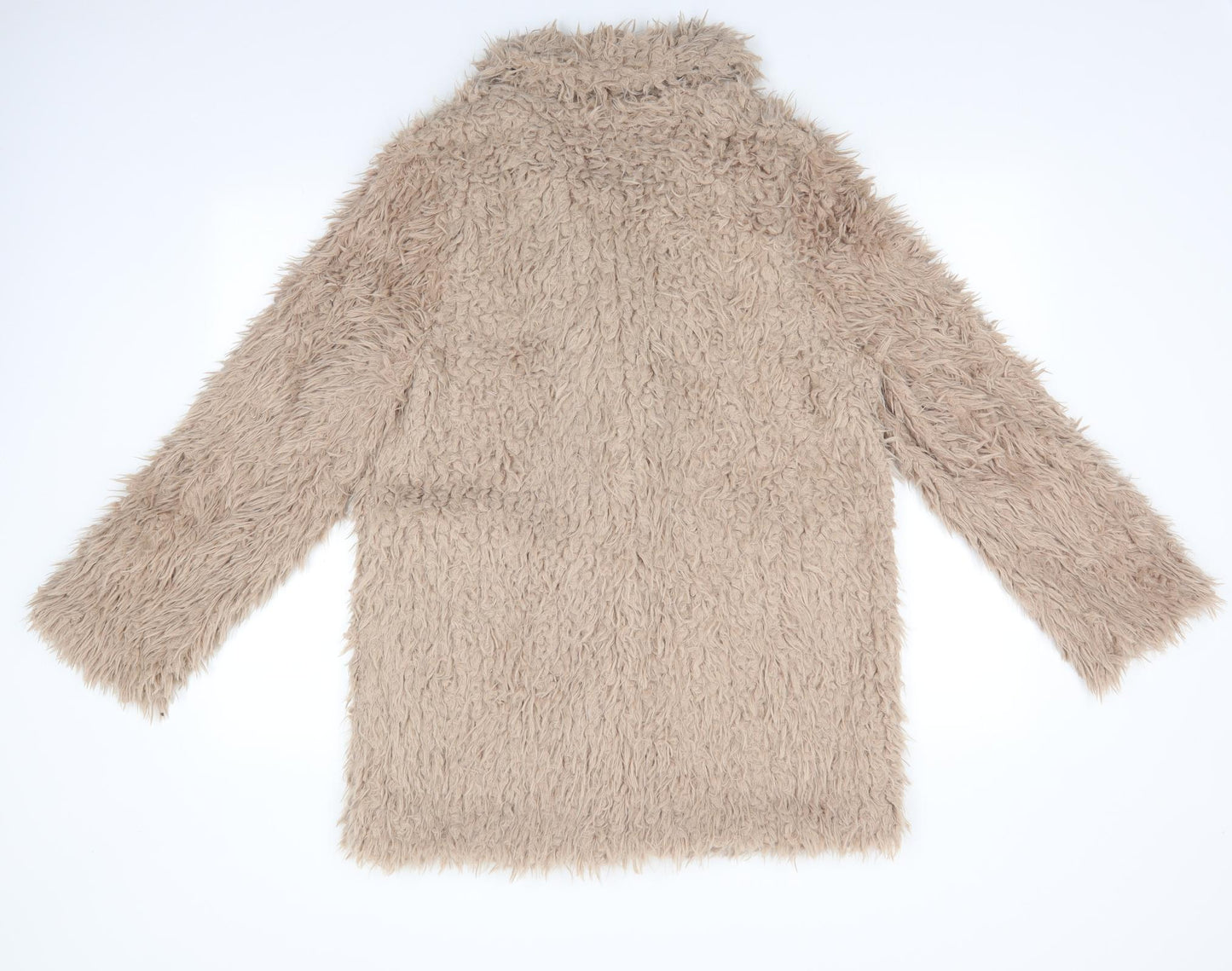 Izabel Womens Beige   Overcoat Coat Size M   - Very Fluffy Camel Colour