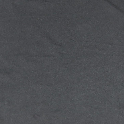 New Look Womens Grey  Cotton Basic T-Shirt Size 8 Round Neck - Metal Stars over front