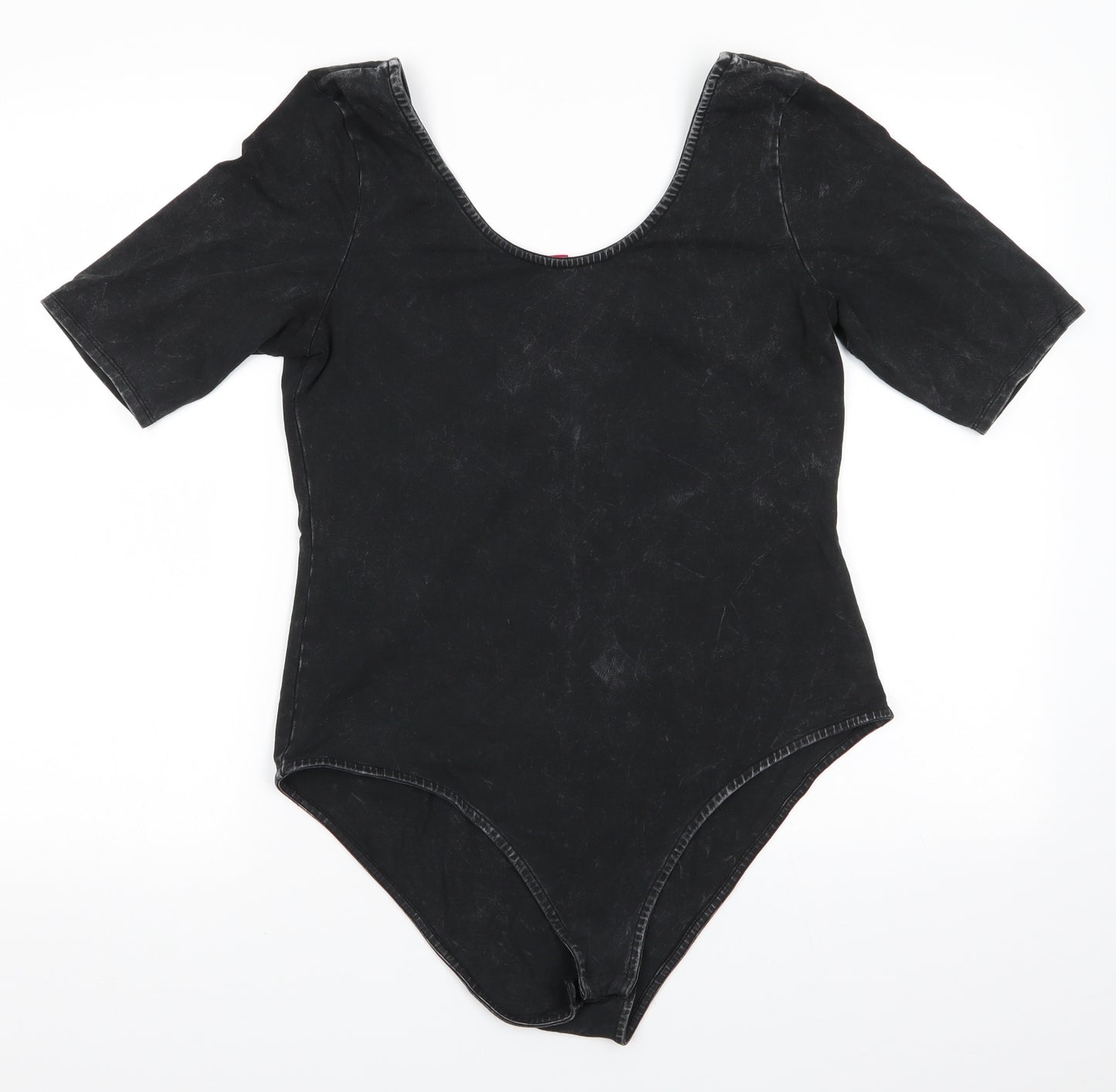 Divided Womens Black   Bodysuit One-Piece Size L   - Denim look