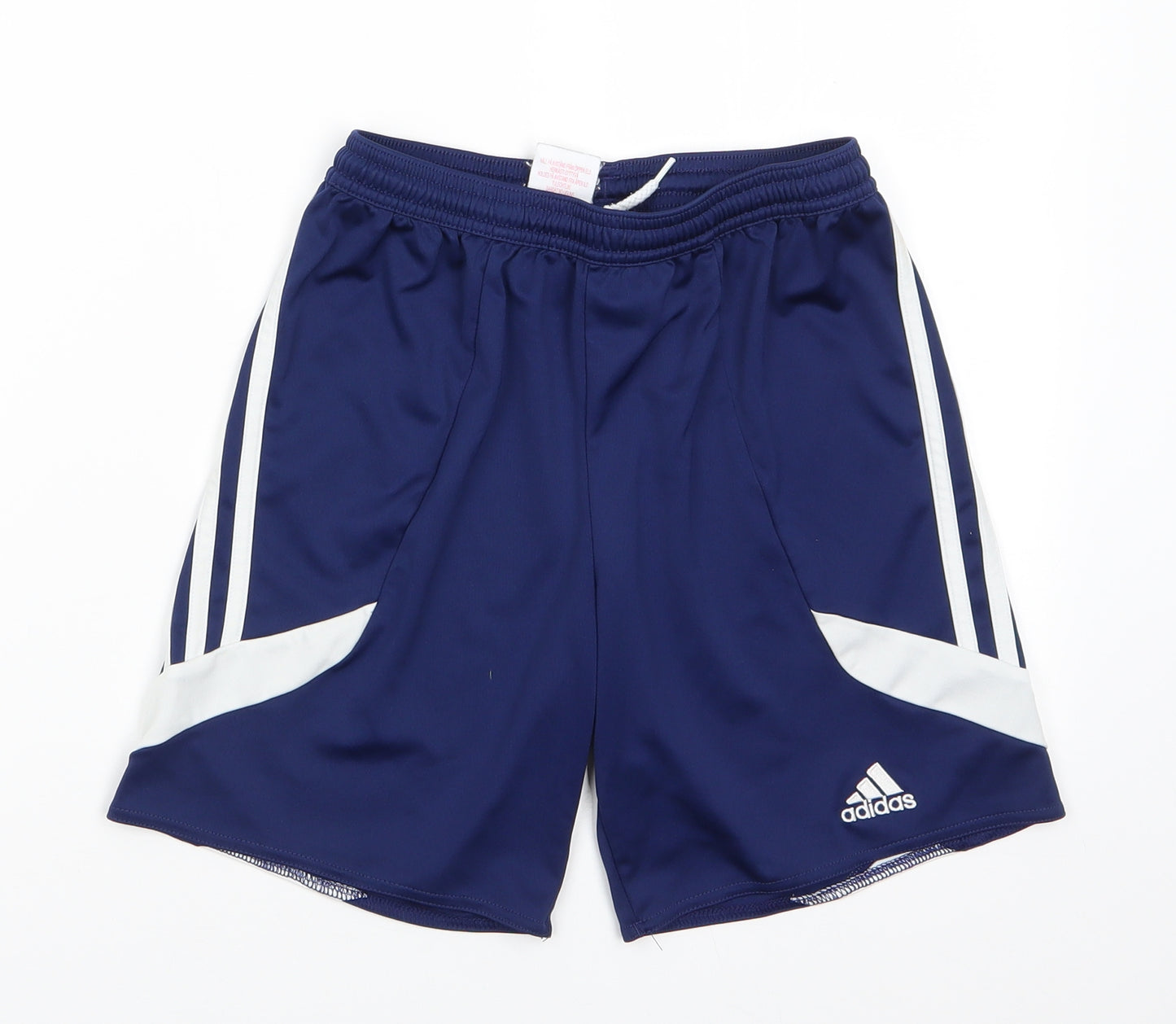 adidas Boys Blue  Polyester Utility Shorts Size 12 Years  Regular  - Graphic