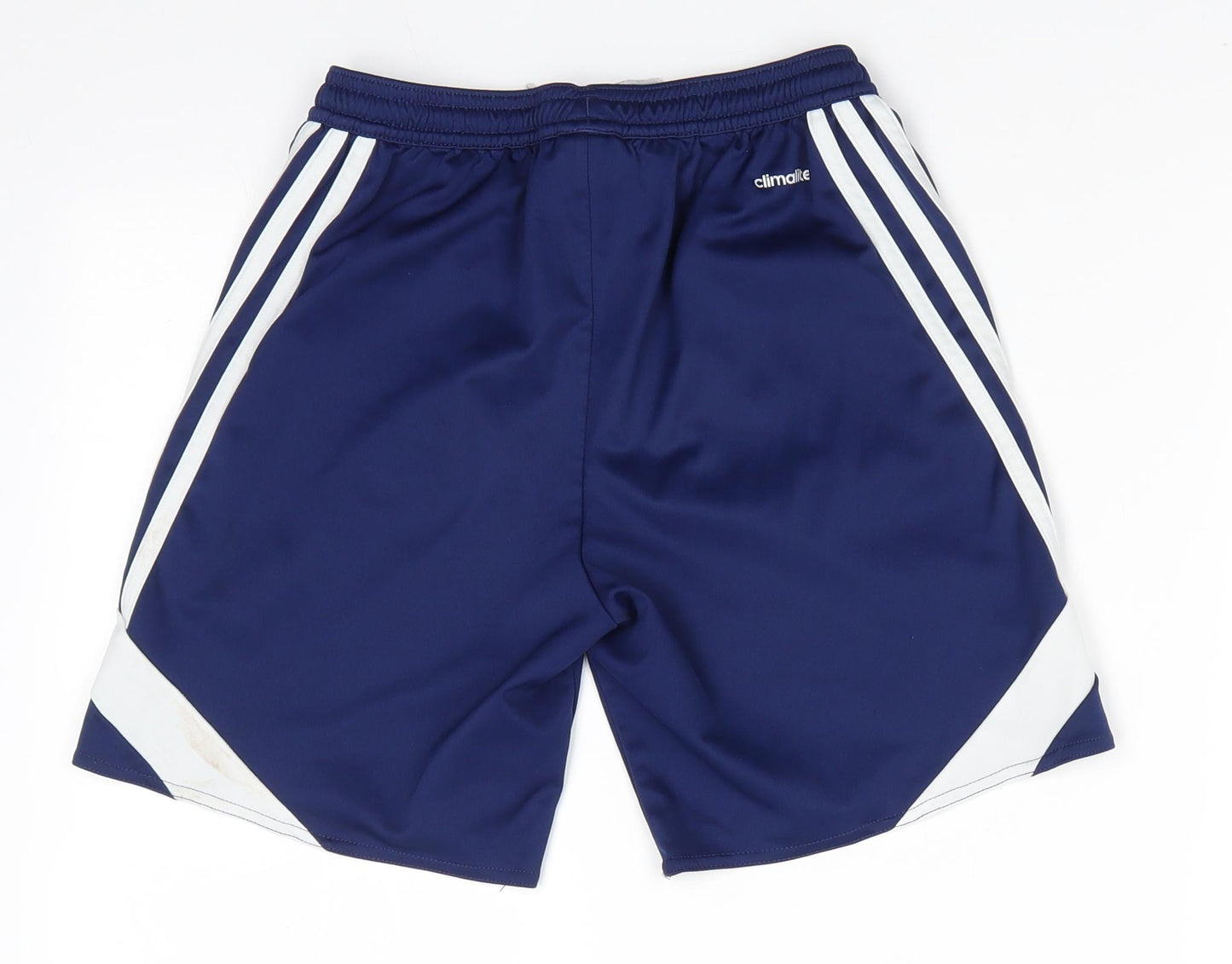 adidas Boys Blue  Polyester Utility Shorts Size 12 Years  Regular  - Graphic