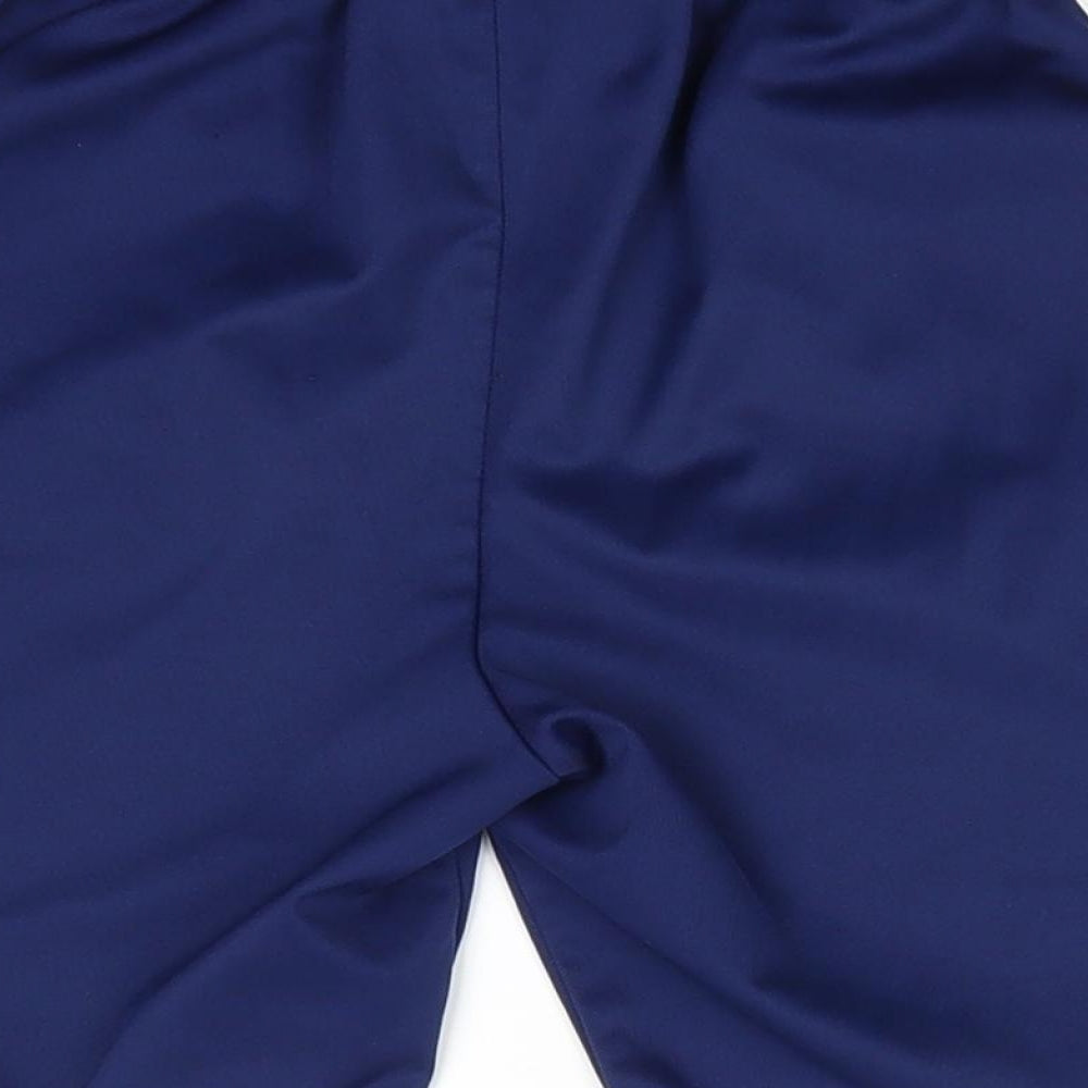 adidas Boys Blue  Polyester Utility Shorts Size 12 Years  Regular  - Graphic
