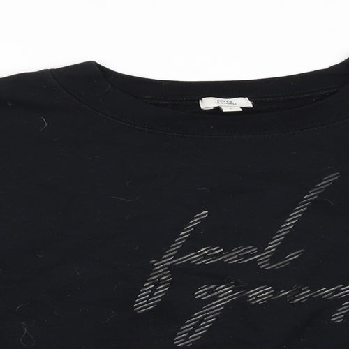 River Island Womens Black   Pullover Sweatshirt Size L   - Feel Good Cropped