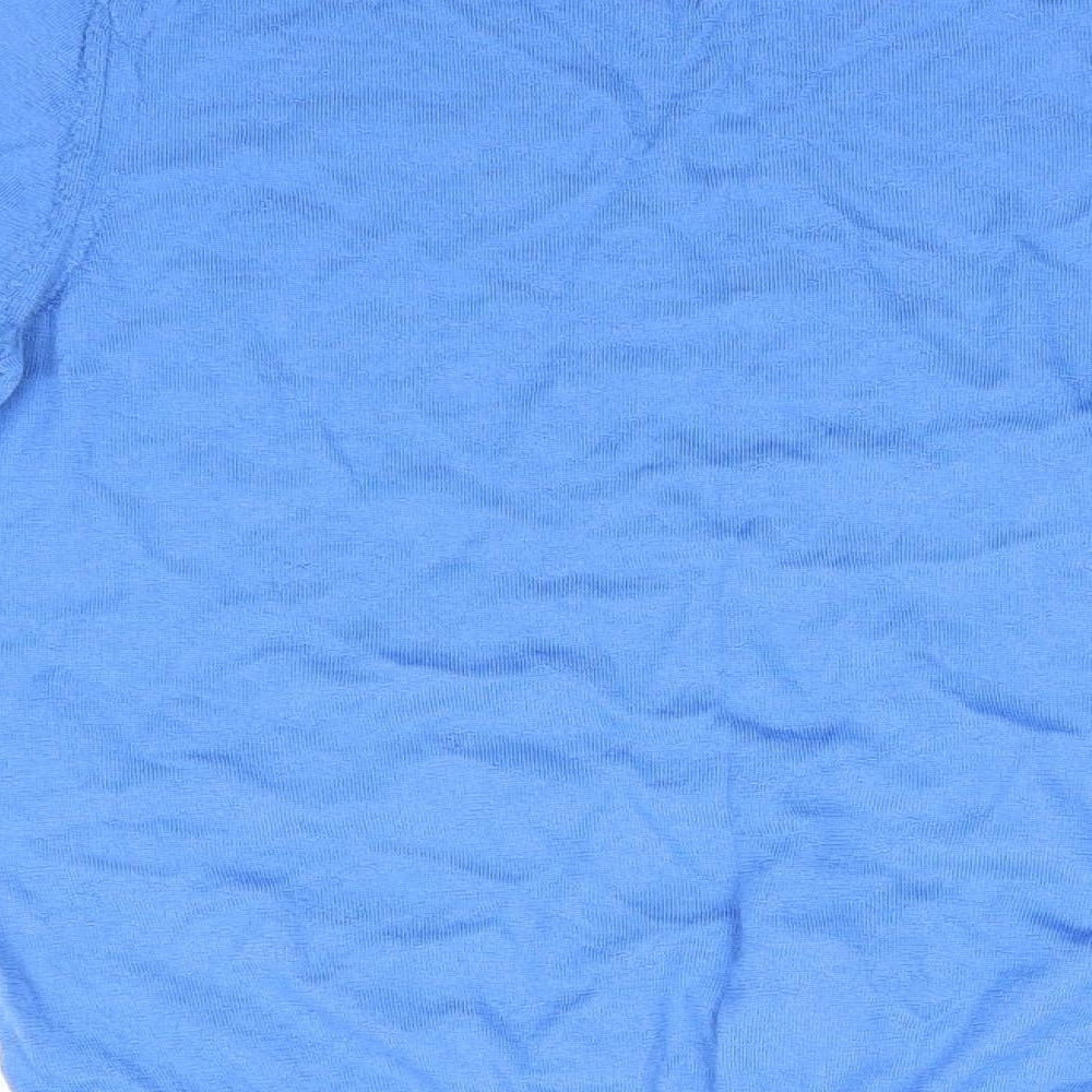 Marks and Spencer Womens Blue Round Neck   Pullover Jumper Size 12   - Sky Blue